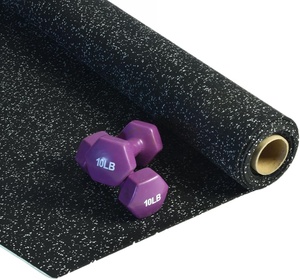 Tapis de sol antidérapant en vinyle pour salle de sport à domicile, en caoutchouc durable, installation par clips européens pour espace d'entraînement intérieur - Product Image 3