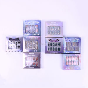 Vente en gros de boîtes à <span class=keywords><strong>faux</strong></span> ongles avec strass-Design pailleté pour les fêtes et les événements de mariage - Product Image 6