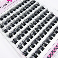 Prix usine du fournisseur Cils en bouquets professionnels réutilisables faits main, effet volume intense, aspect touffu, effilé et volumineux, pour DIY
