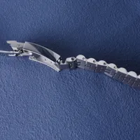 Bracelet Seiko 5 SNK361 SNK355 SNK369 Rolamy professionnel réglable de luxe 18 mm Jubilee à extrémités creuses pour fermoir déployant en acier inoxydable
