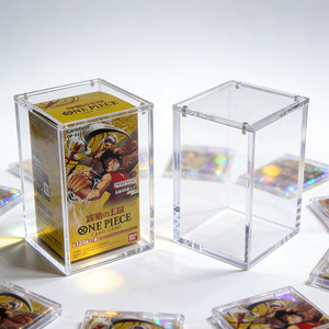 Étui de protection en acrylique poli à prix d'usine, <span class=keywords><strong>petite</strong></span> boîte en acrylique TCG OP pour collection de cartes de jeu One Piece - Product Image 3