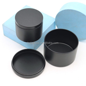 Velas de metal sin costura de 4oz y 8 oz impresas personalizadas, contenedores de hojalata vacíos, tarros de hojalata de viaje, latas de velas negras mate - Product Image 5