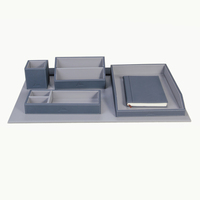 Ensemble de bureau de luxe en cuir véritable accessoires de bureau en cuir tapis de bureau en cuir personnalisation de l'entreprise