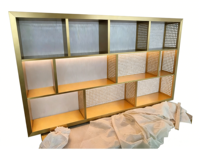 Bibliothèque en acier inoxydable sur pied, rangement moderne pour salon, bureau à domicile, appartement, hôtel