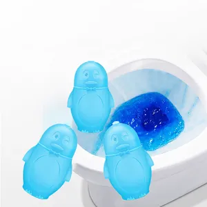 Cute Penguin Hygenic Tank Cistern Cleaning Tools Flush Kill Germs Toilet Cleaner Gel Automatic Toilet Bowl Cleaner