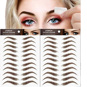 Autocollants de tatouage de beaux sourcils imperméables <span class=keywords><strong>3D</strong></span> 4D tatouage de visage décoratif de sourcil temporaire - Product Image 1