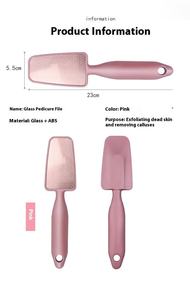 Lime à pieds en verre nano, exfoliant pour la peau et les callosités, appareil de frottement des pieds, artefact pour l'élimination des peaux mortes - Product Image 5