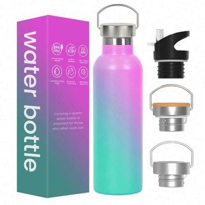 New Promotional 750 ml Portable Color <b>Water</b> <b>Bottle</b> with Custom Logo <b>Strap</b> for Gifts - Product Image 4