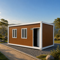 Casa Modular de Diseño Moderno, Casa Prefabricada, Contenedor de Lujo, Casas Prefabricadas en Paquete Plano, Casa Contenedor de 20 pies y 40 pies