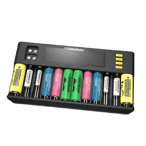 LiitoKala-Cargador de batería de iones de litio, 3,7 V, NiMH, 1,2 V, 3,2 V, IMR, 3,8 V, 18650 V, 26650 V, 21700, 26700, AA, AAA