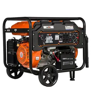 Bison Newest Design Four Stroke 192F 16Hp 8Kw 8Kva High Powered Gasoline Generator For Engineering