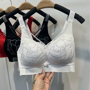 Soutien-gorge grande taille avec ou sans armature, style français, maintien de la poitrine, sexy, fin, lingerie pour femmes à forte poitrine, réglable - Product Image 3