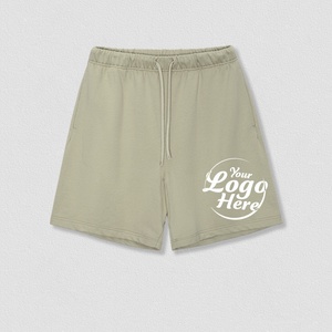 Shorts Classiques pour Hommes en Coton Lourd 100% Coton 380GSM, Tons Terre Minimalistes, Shorts de Haute Qualité pour Hommes - Product Image 4