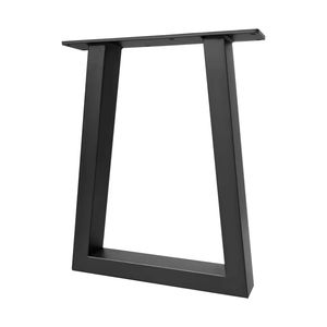 أرجل أثاث فولاذية مخصصة بالجملة على شكل حرف <span class=keywords><strong>U</strong></span>/H، قواعد طاولات سوداء عصرية صديقة للبيئة ومتينة للمنزل/المكتب/غرفة المعيشة - Product Image 1