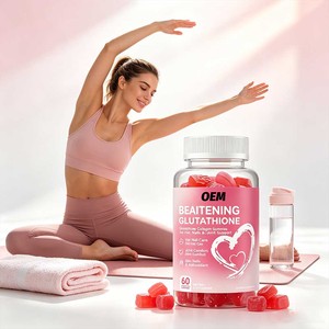 Gummies OEM Éclaircissantes et Anti-Âge au Glutathion, Collagène et Vitamine C pour Femmes, 60 Unités, Végétariennes - Product Image 5