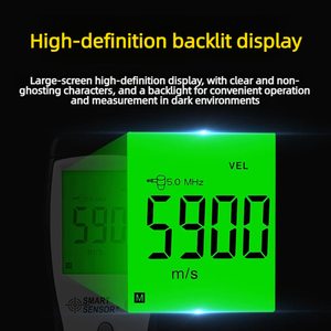 Jauge d'épaisseur ultrasonique numérique intelligente AS840 AS850 AS860 pour le test non destructif des murs métalliques et en acier - Product Image 3