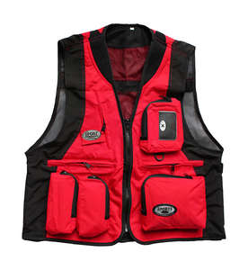 Gilet fotografico da uomo multi-tasca alla moda coreana, stile Hong Kong, con logo personalizzato stampato. - Product Image 3