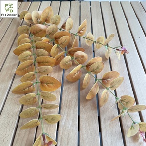 Feuilles d'<span class=keywords><strong>eucalyptus</strong></span> artificielles au toucher réel, haute qualité, 3 branches, <span class=keywords><strong>plante</strong></span> pour la décoration de la maison - Product Image 4