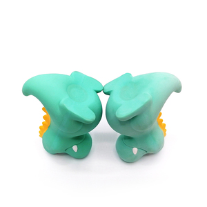Jouet pour bébé dinosaure en caoutchouc naturel <span class=keywords><strong>Banby</strong></span> - Jouet doux fait main pour les bébés de 0 à 2 ans - Sourires coquins et moments ludiques - Product Image 4