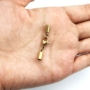 Conector de Cadena con Cierre de Langosta de Acero Inoxidable para Fabricación de Joyería DIY H1016, Componente de Hebilla de Cuerda Color Acero - Product Image 4