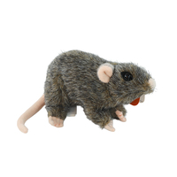 Souris réaliste en peluche super douce, jouet brodé, décoration de farce d'Halloween, cadeau pour enfants