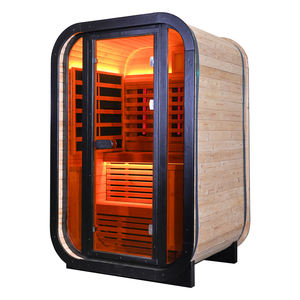 Sauna Cuadrada de Infrarrojos Lejanos para 2 Personas a Precio Competitivo para Recuperación Post-Entrenamiento - Sauna de Madera Maciza Directo de Fábrica - Product Image 2