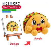 Boneka Taco Custom Lucu, Mainan Makanan Kawaii, Hewan Boneka Isi Lembut, Bantal Peluk Sherpa, Boneka Hadiah Ulang Tahun Anak, Grosir Mainan Boneka