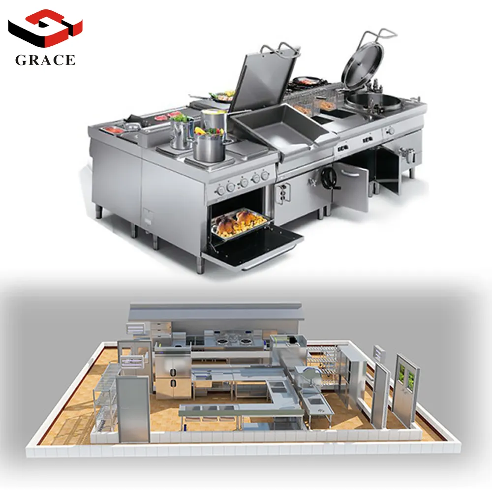 中国サプライヤー商業レストランキッチン機器ホテルケータリング機器フルセット