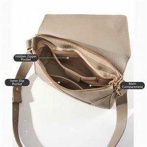 Sac à main bandoulière vintage en cuir pleine fleur de qualité supérieure pour femme, style messager, portable, à sangle unique, vente en gros - Product Image 4