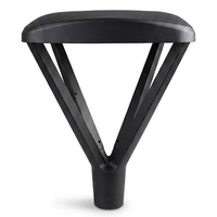 Lámpara de área delantera de 50W con sensor de movimiento y fotocélula, certificación CE RoHS, gris oscuro, para patio comercial