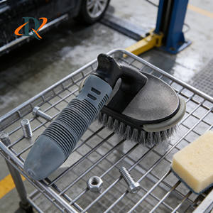 Ensemble de brosses pour roues de voiture en microfibre douce et en plastique PP, <span class=keywords><strong>brosse</strong></span> de détail pour jantes de pneus automobiles, pour le nettoyage des moyeux en alliage - Product Image 2