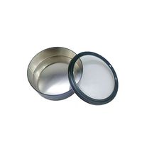 Boîte de conserve ronde en métal scellée avec couvercle transparent recyclable pour le thé et le café, usage industriel - Sans danger pour les aliments