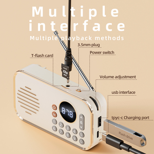 Mini <span class=keywords><strong>Radio</strong></span> Receptor P35, Altavoces Inalámbricos Bluetooth, <span class=keywords><strong>Radio</strong></span> FM Digital para PC y Teléfono, Altavoz Bluetooth con <span class=keywords><strong>Radio</strong></span> - Product Image 2