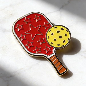 Broche de moda de pickleball, pin esmaltado, regalo lindo, pin de pickleball de aleación de zinc metálico, logotipo personalizado con pelota <span class=keywords><strong>para</strong></span> chaqueta, mochila, sombrero - Product Image 4