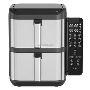 Аойя 9,5 л 12 л 11,5 л, 850 Вт + 1550 Вт, хорошая цена, цифровая смарт-фритюрница без масла с ЖК-дисплеем, две корзины, фритюрницы - Product Image 4