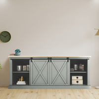 Oem Odm Mini porte coulissante rurale quincaillerie porte coulissante en fer forgé armoire à chaussures rangement Rack