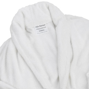 Peignoir à capuche unisexe en coton <span class=keywords><strong>bambou</strong></span> <span class=keywords><strong>éponge</strong></span> 400 g/m² – Luxueux et ultra absorbant pour le bain et le spa - Product Image 3
