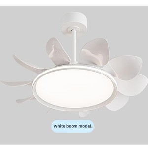 Ventilador de Techo LED de 3 Aspas Estilo Bosque con Lámpara, Control Remoto, Intensidad Regulable, Frecuencia Variable, Viento Fuerte, Iluminación Lateral, para Dormitorio y Hogar - Product Image 4