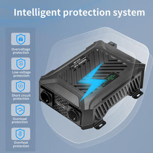 DATOUBOSS Appareils Solaires Onduleur <span class=keywords><strong>Convertisseur</strong></span> Solaire de Voiture à Onde Sinusoïdale Pure 12V vers 240V 220V, Puissance Continue 2000W pour Énergie Renouvelable - Product Image 5