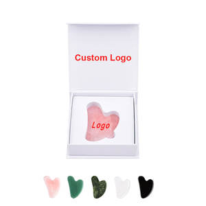 Masseur facial en quartz rose naturel de haute qualité, en forme de cœur, pour le refroidissement, 80x58mm, soin du corps premium, massage lymphatique par grattage - Product Image 3