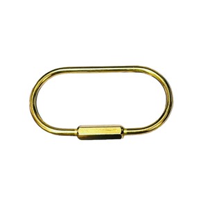 Brass Oval <b>Key</b> <b>Ring</b> Copper Screw Buckle Simple Car Keychain DIY Jewelry <b>Accessory</b> - Product Image 1