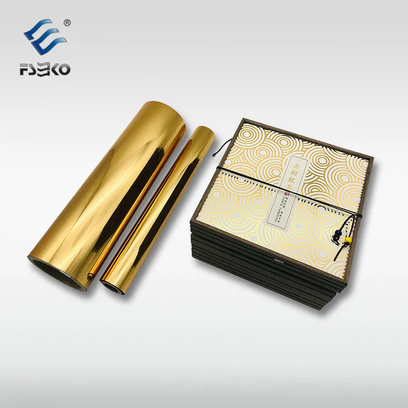 Stampa a caldo a foglio di carbonio che timbra a caldo trasferimento sublimazione lamina d'oro timbro Laser fogli che stampano lamina a caldo dorata