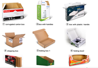 Caja de Regalo Transparente con Ventana de Papel Negro con Laminación Mate Personalizada