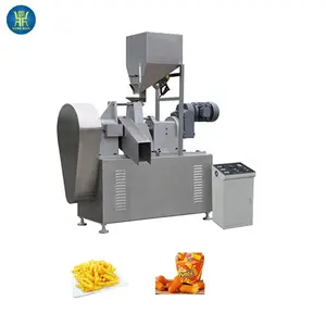automatically kurkure making machine for industries fryums snacks pellets fried kurkure food processing line
