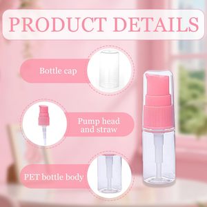 Manufacture High Quality 60ml <b>Plastic</b> Transparent Round Shape Cosmetic Skincare Spray <b>Bottle</b> <b>Empty</b> Makeup <b>Bottle</b> With Lid - Product Image 3