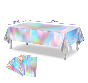 <span class=keywords><strong>Amazon</strong></span> Venta caliente nuevo mantel láser al por mayor vajilla escena decoración simple láser decoraciones para eventos fiesta suministros - Product Image 1