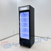 Réfrigérateur vertical de supermarché à porte vitrée pour boissons, vitrine réfrigérée Coca-Cola