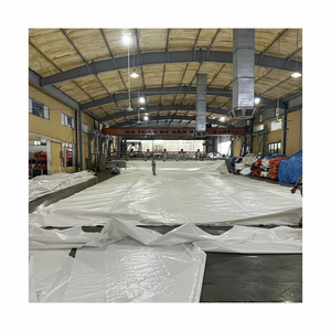 Lona de PE de carbón verde musgo/azul plateado, cubierta de protección solar de larga duración, patrón tejido, capacidad de impermeabilización a largo plazo - Product Image 1