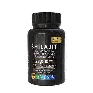 Kapsul Shilajit Murni Penambah Energi Dewasa <span class=keywords><strong>Ashwagandha</strong></span> Tonik 60 Kapsul - Product Image 1
