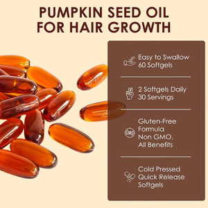 Verkoop Pompoenpitolie Softgel Hair Care 2000Mg Per Portie Pompoenpitolie Softgel - Product Image 2